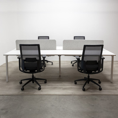 Bench 4 postes Narbutas L280 Blanc Bench 4 postes Narbutas L280 Blanc