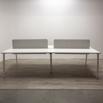 Bench 4 postes Narbutas L280 Blanc Bench 4 postes Narbutas L280 Blanc