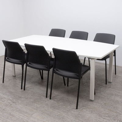 Majencia Table de réunion L200 Blc