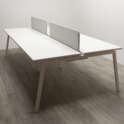 Bench 4 postes Narbutas L280 Blanc Bench 4 postes Narbutas L280 Blanc