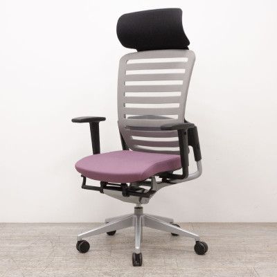 Eurosit E8 fauteuil Alu / Mauve 4D