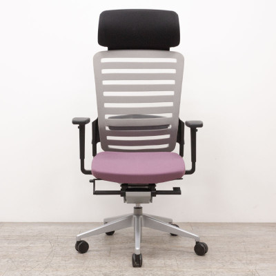 Eurosit E8 fauteuil Alu / Mauve 4D