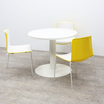 Majencia table ronde Ø90 Blanc