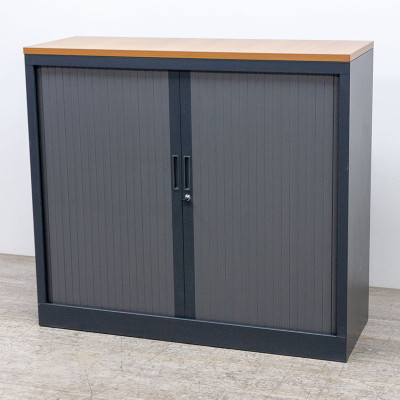 Basse L120 Gris Anth. / Merisier