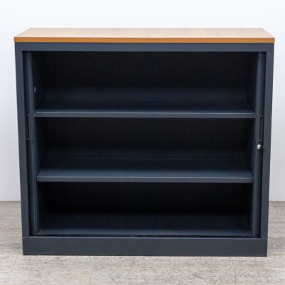 Basse L120 Gris Anth. / Merisier