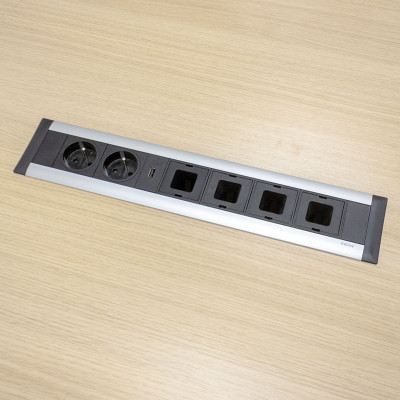 Table de réunion L280 Anth./ Chêne