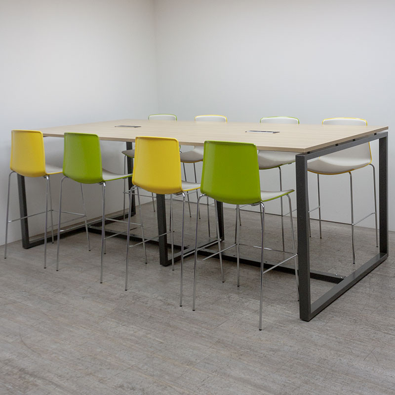 Majencia table haute L280 Chêne