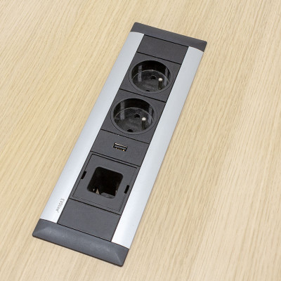 Majencia table haute L280 Chêne