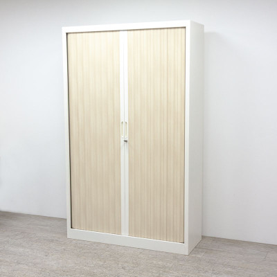 Armoire haute L120 Blanc / Érable 