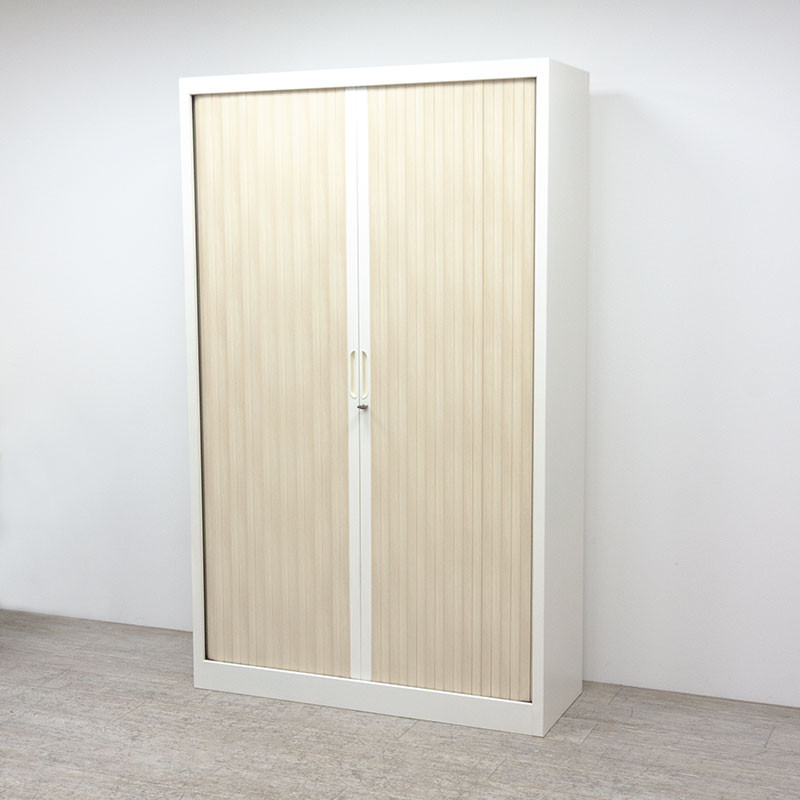 Armoire haute L120 Blanc / Érable 