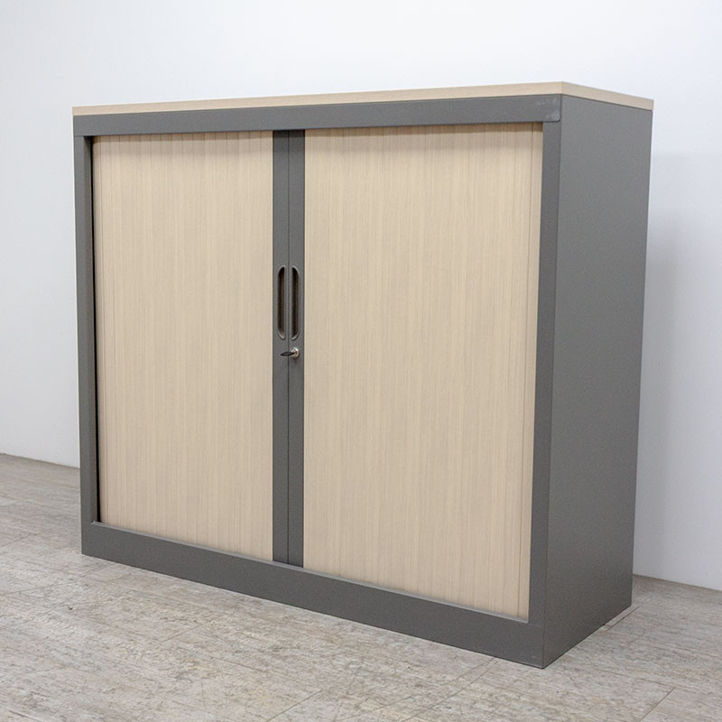 Basse L120 Gris foncé / Chêne Clair