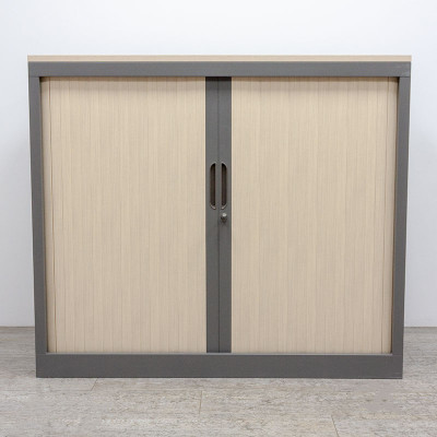 Basse L120 Gris foncé / Chêne Clair