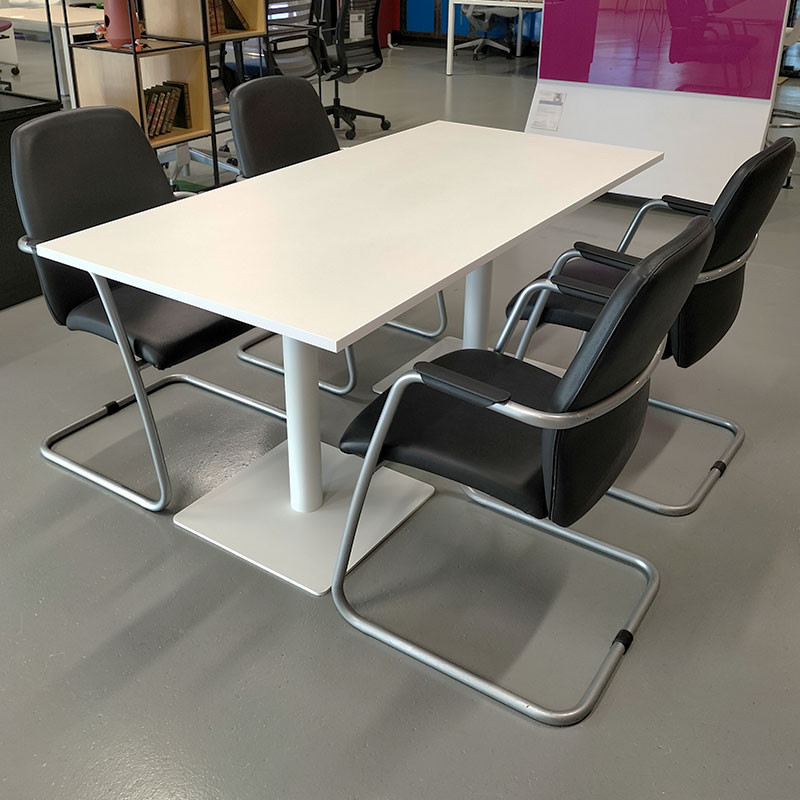 Table de réunion L160 Blanc