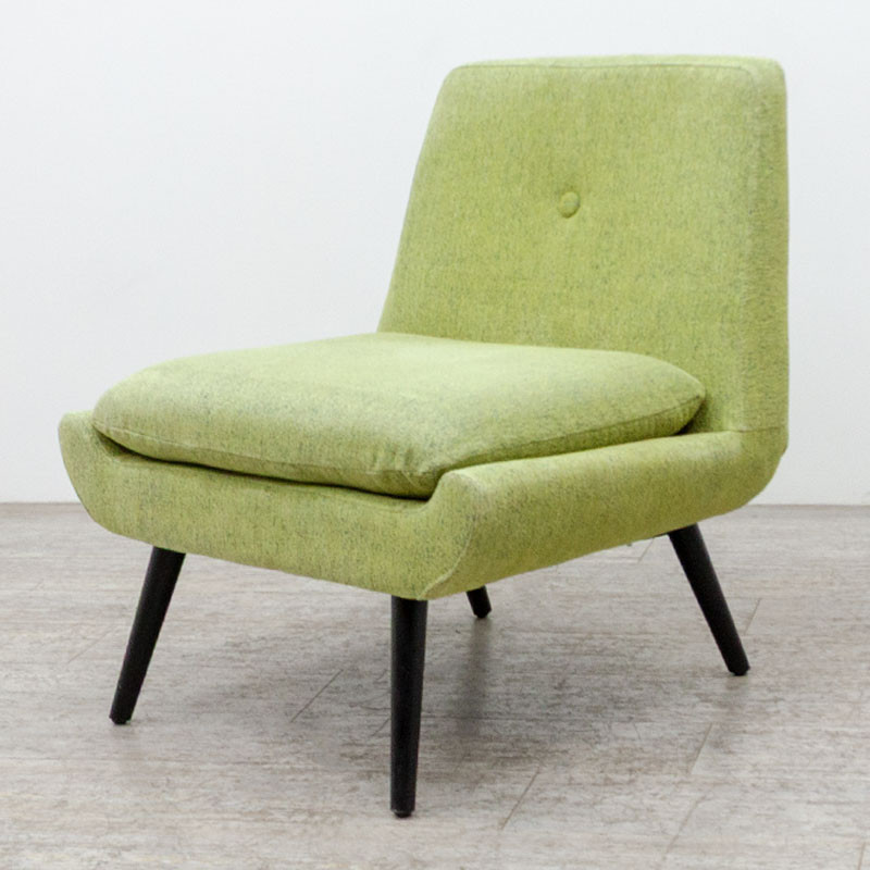 MADE Jonny Fauteuil tissu Vert