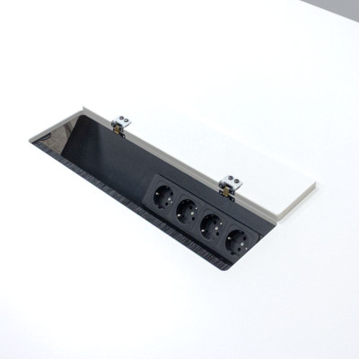 Grande table de réunion L410 Blanc