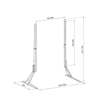 NEOMOUNT DS45-430BL19
