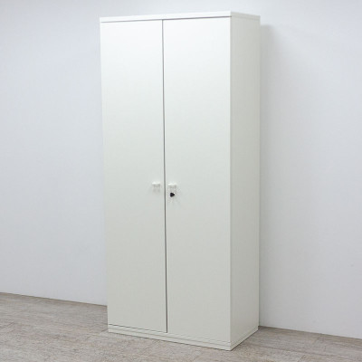 Armoire haute portes b. L80 Blanc