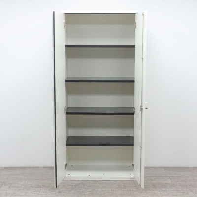 Armoire haute portes b. L80 Blanc