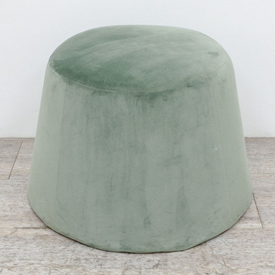 Pouf en velours Vert