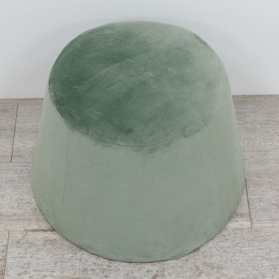 Pouf en velours Vert