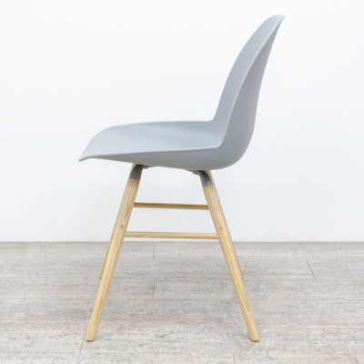 Chaise Zuiver Gris / Bois