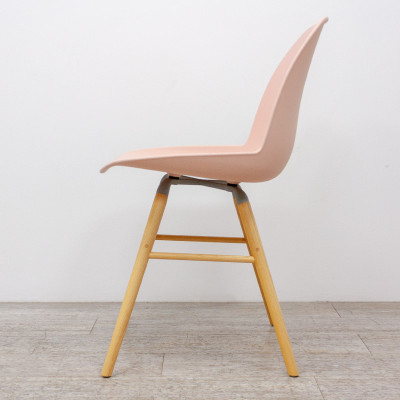Chaise Zuiver Rose / Bois