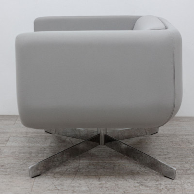 Fauteuil pivotant Gris / Chromé