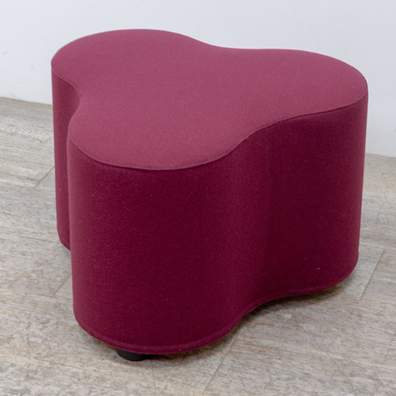 TACCHINI Pouf trifoglio Pourpre