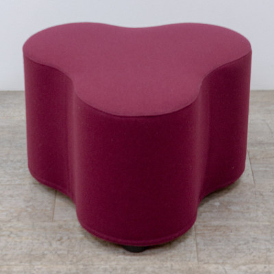 TACCHINI Pouf trifoglio Pourpre