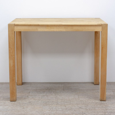 Table haute L130 en bois massif