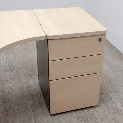 Caisson+plan compact Droite Chêne