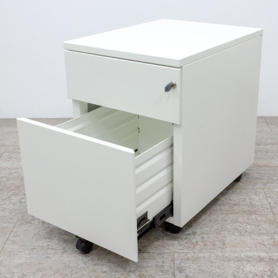 Caisson 2 tiroirs blanc