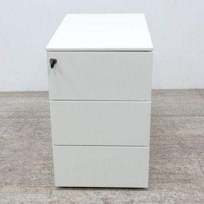 Caisson slim 3 tiroirs blanc