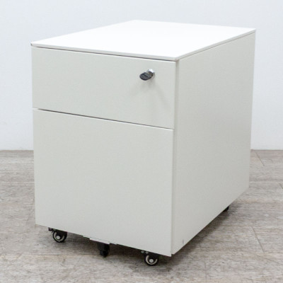 Caisson 2 tiroirs blanc