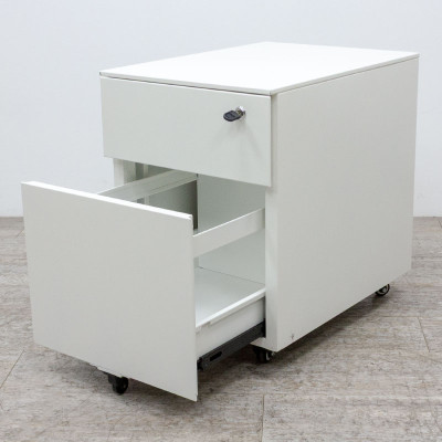 Caisson 2 tiroirs blanc