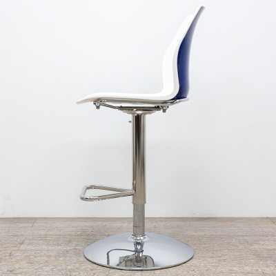 KASTEL Kalea Tabouret Blanc / Bleu