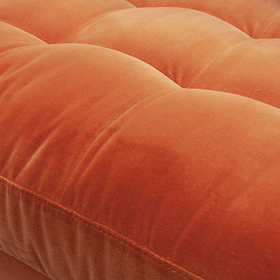 Canapé tissu velours Orange