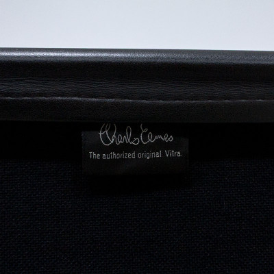 Vitra EA 219 Soft Pad cuir Noir