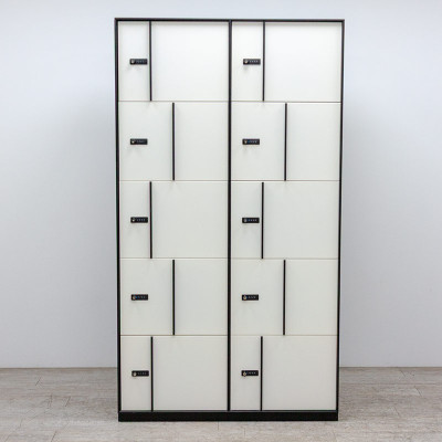 Vestiaire 10 cases Noir / Blanc