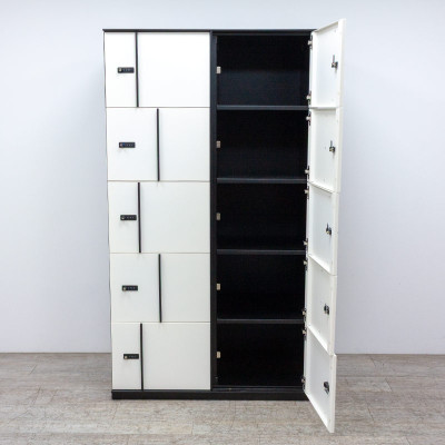 Vestiaire 10 cases Noir /Blanc