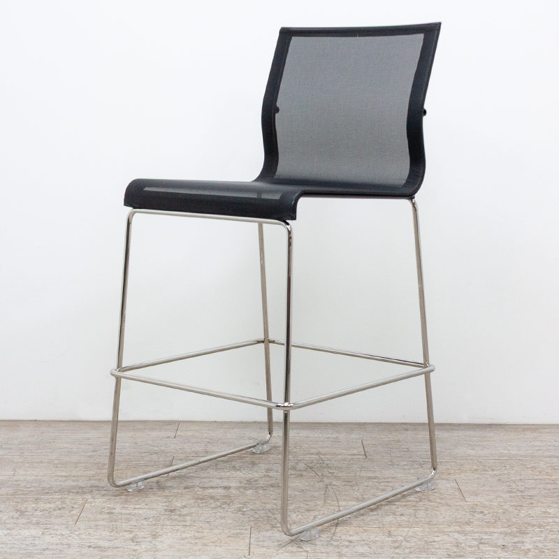 ICF Stick Stool Noir / Chromé