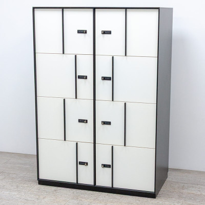 Vestiaire 8 cases Noir /Blanc