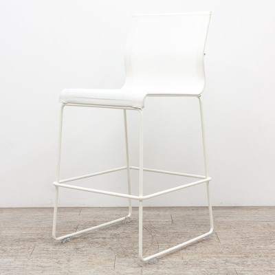 ICF Stick Stool Blanc / Chromé