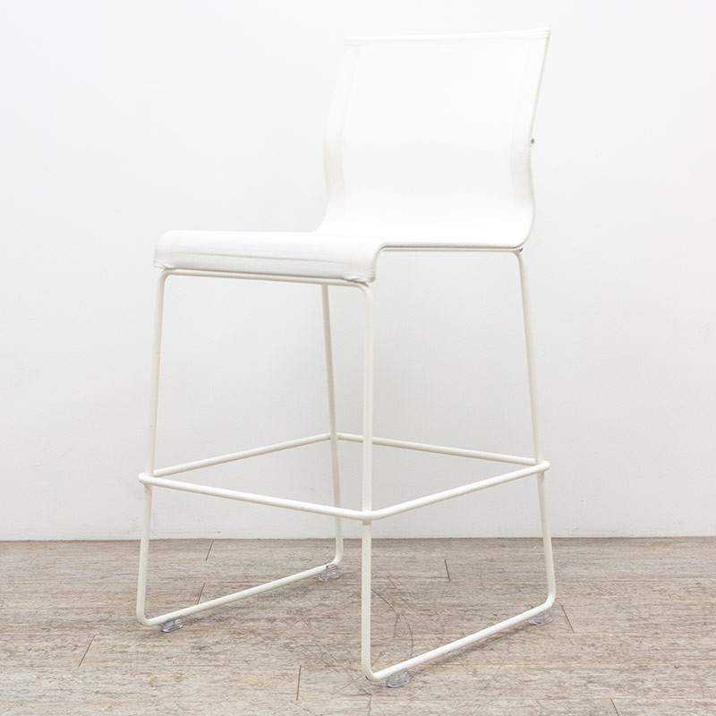 ICF Stick Stool Blanc / Chromé