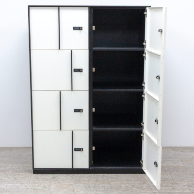 Vestiaire 8 cases Noir /Blanc