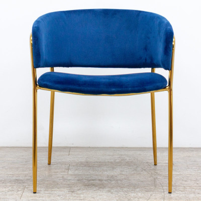 KAVE HOME Runnie velours Bleu/ Doré