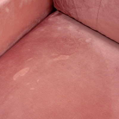 BAÏTA Fauteuil en velours Rose/Doré