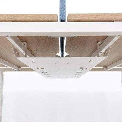 NARBUTAS Bench 2 postes Chêne/Bleu