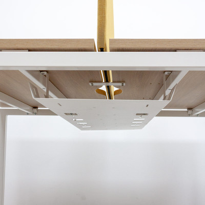 NARBUTAS Bench 2 postes Chêne/Jaune