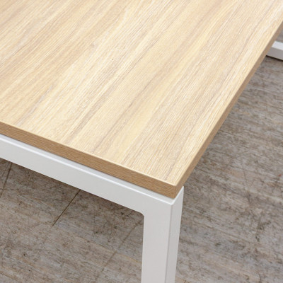 NARBUTAS Bench 2 postes Chêne/Jaune